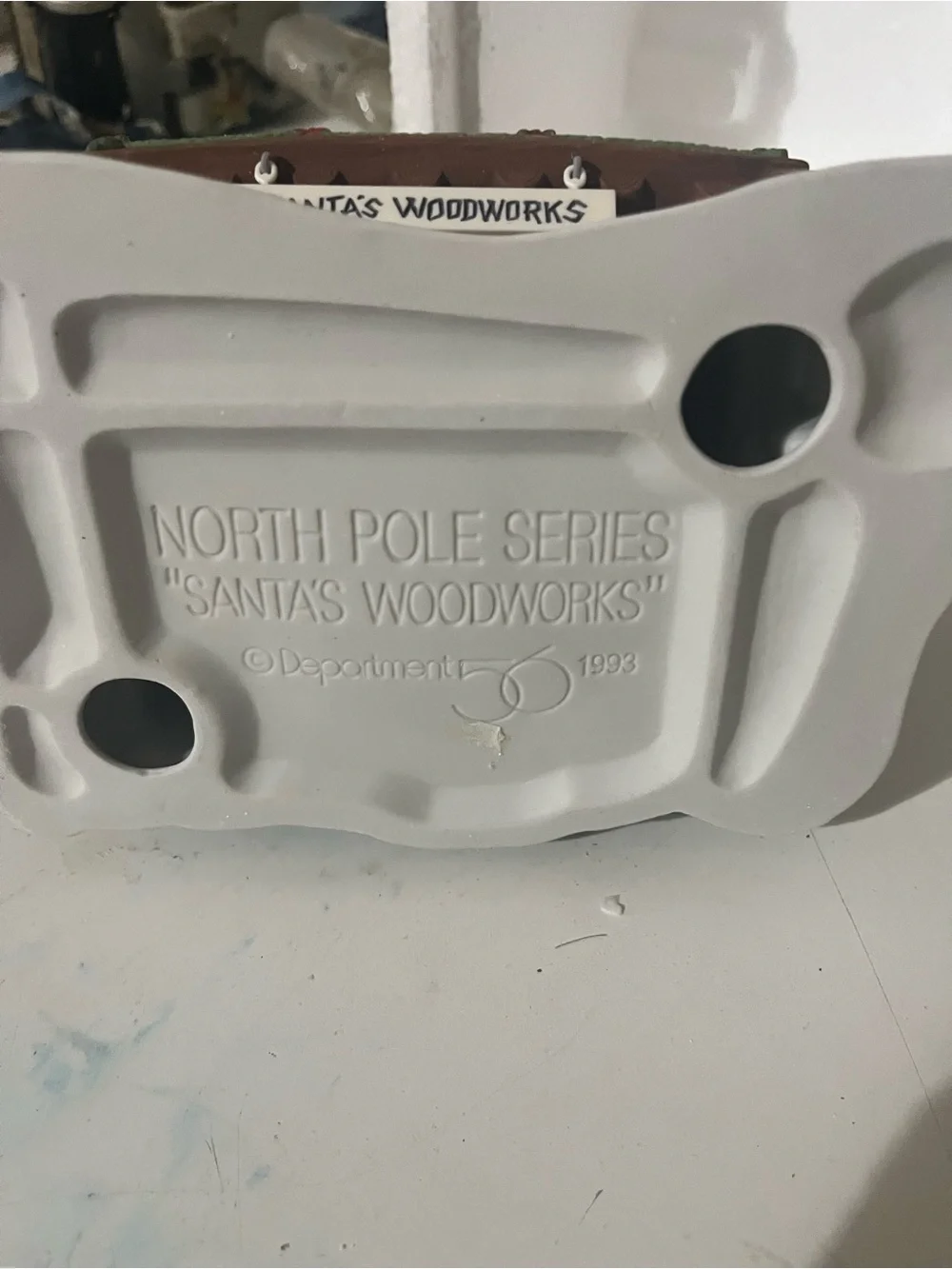 Department 56 N. Pole series Santa's Woodworks Holiday Village